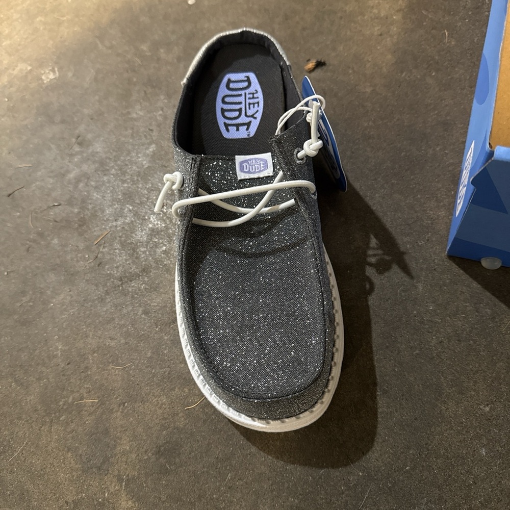 Hey Dude Women's Glitter Black Shoes